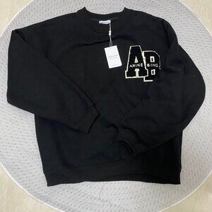 NWT, black crew neck sweatshirt, Harvey